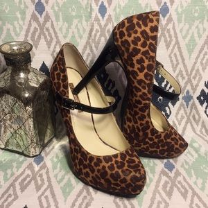 BCBGeneration Pageant Strap Pump Leopard BCBG 7